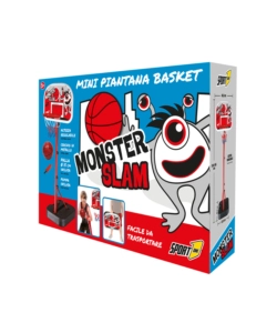 Mini piantana basket per bambini monster slam